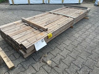 Ca. 84x Thermo Vuren Channelsiding, 18x142mm, lengte 5/250cm, 79/300cm